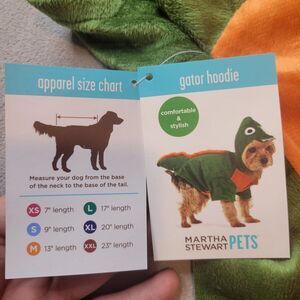 Martha Stewart Green Alligator Monster Costume Jacket Pets Dog Size L